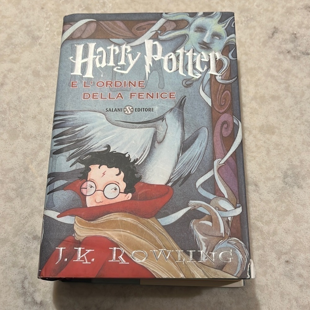 🧙‍♂️HARRY Potter & The Order of the Phoenix Italian J.K. Rowling Hardcover book